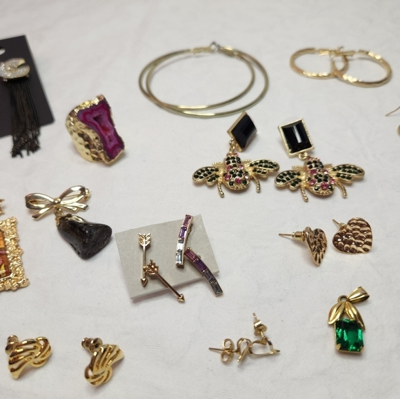 LOT gold costume jewelry - Picture 4 of 7